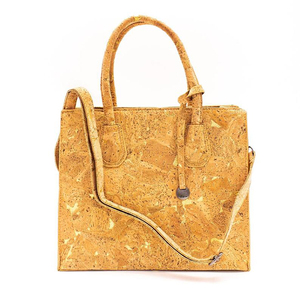Đơn Giản Nút Chai Tote Bag Nhà Máy <span class=keywords><strong>Handmade</strong></span> Thân Thiện Với Môi Trường Vegan Cork Da Phụ Nữ Túi Xách Với Dây Đeo Vai, Ladies Gỗ Túi Da - Product Image 1