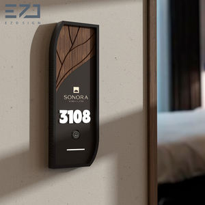 Señal de puerta de madera personalizada, placa de señal de puerta, señal de puerta de hotel, número de placa de puerta, placa de número de apartamento, números de habitación de hotel - Product Image 1