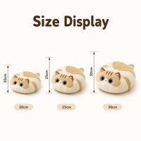 Peluche personnalisée Chat Calico, adorable personnage de dessin animé, coussin en peluche pour canapé, oreiller rembourré pour cadeau de vacances, faible MOQ, OEM, ODM