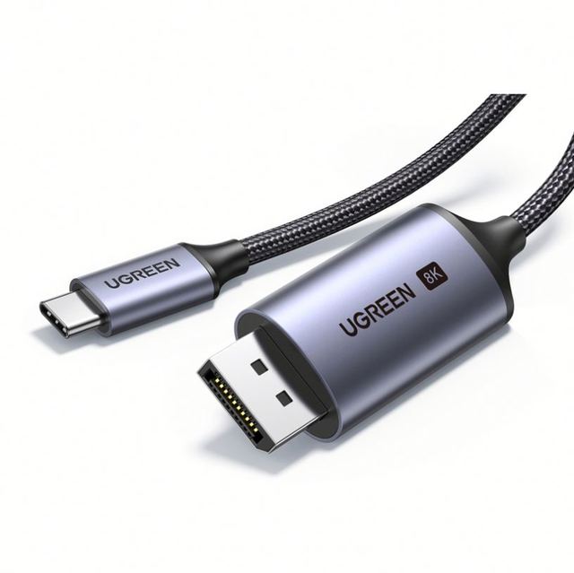 UGREEN USB C to  1.4 Cable 8K@60Hz 4K@240Hz Thunderbolt 4/3 to  Cord USB C to DP 1.4 32.4 Gbps Alu Braided