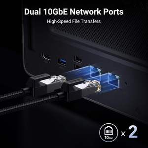 UGREEN NASync DXP8800 <span class=keywords><strong>NAS</strong></span> de bureau 8 baies, processeur Intel I3 1215u <span class=keywords><strong>6</strong></span> cœurs, 8 Go de RAM DDR5, SSD 128 Go, boîtier de stockage réseau, 10 GbE Wifi <span class=keywords><strong>6</strong></span> - Product Image 4