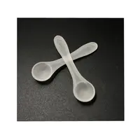 0.25g mini plastic frosted powder measuring spoon,0.5ml small clear PP salt spoon, 5cm scoop