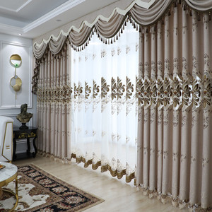 Stile turco ricamato tessuto di lusso <span class=keywords><strong>soggiorno</strong></span> <span class=keywords><strong>tende</strong></span> di pizzo di colore grigio Royal Home Grommet intrecciato <span class=keywords><strong>per</strong></span> Hotel fornito cina - Product Image 5