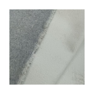 Double Faced Grey <strong>White</strong> Wool Blend <strong>Boucle</strong> Fabric for Coat <strong>Jacket</strong> - Product Image 5