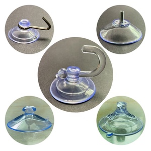 Suporte de Parede Industrial de PVC com Forte Adesão, Ecológico, Ventosas Transparentes, Gancho de Plástico - Product Image 1