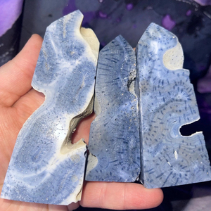 Vente en gros, promotion exceptionnelle : Piliers en cristal de corail bleu de haute qualité, sculptés et polis à la main, pour la décoration intérieure. - Product Image 2