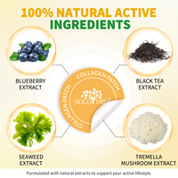 SOLOTREE 30 Patchs Transdermiques au Collagène pour le Bien-être, Fermeté et Élasticité de la Peau, Patchs au Collagène avec Vitamine C pour la Peau et les Cheveux