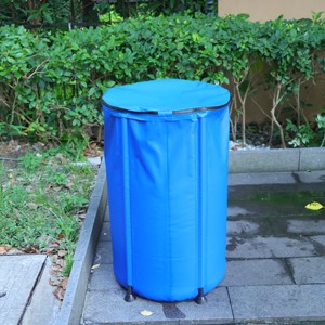 Réservoir portable de stockage d'eau de pluie avec robinet et trop-plein pour gouttière de jardin - Product Image 4