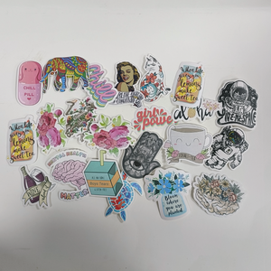 Trang web bán Hot Die cắt Sticker Matte Vinyl Nhãn DIY trang trí sticker với Túi OPP tùy chỉnh tự dính nhãn - Product Image 1