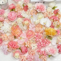 Têtes de fleurs artificielles faites à la main, mélange de têtes de fleurs en plastique, mini roses pour épingles à cheveux, guirlandes de mariage, décorations de Noël