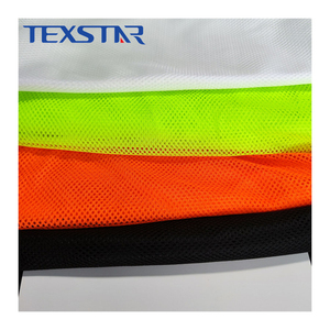 Warp Đan Polyester Lót Lưới Vải Huỳnh Quang Màu Vàng Huỳnh Quang Màu Cam - Product Image 6