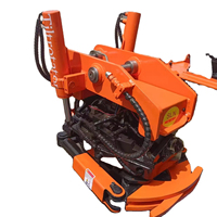 Rotateur inclinable SLN pour excavatrice, rotation à 360 degrés, inclinaison à 45 degrés, grappin à attache rapide pour l'élimination de souches lourdes