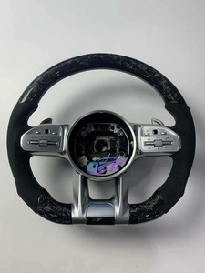 Volant en cuir perforé pour Mercedes-Benz GLA 250 GLB <span class=keywords><strong>200</strong></span> GLC 300 GLE 250d GL 550 G 63 AMG Volant en fibre de carbone - Product Image 3