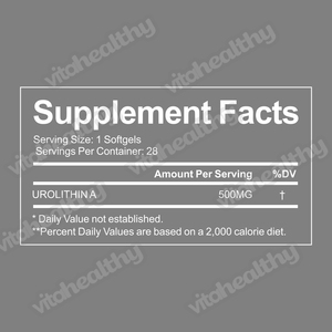 SUNI OEM/ODM Marca Privada Suplemento de Cápsulas de Urolithin A 500mg em Softgel, Cápsulas Veganas Não OGM para Homens e Mulheres - Product Image 2