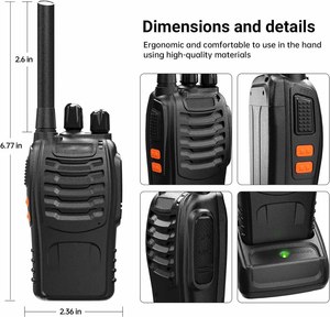 Walkie Talkie de Largo Alcance UHF, Transceptor Portátil, Venta al Por Mayor - Product Image 5
