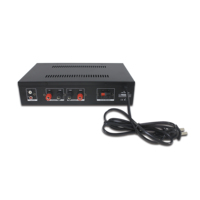 Système d'adresse publique 100V 4 ohm Bluetooth mélangeur compact tout-en-un amplificateur de puissance avec port USB petite application commerciale