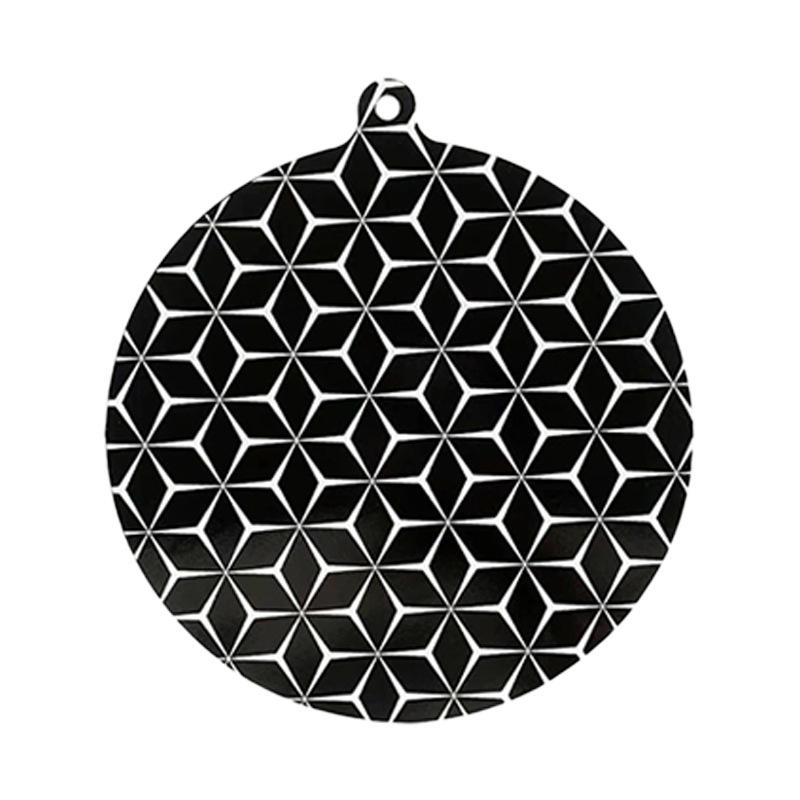 Rond 22cm type oreille suspendue 0,4mm [motif losange]