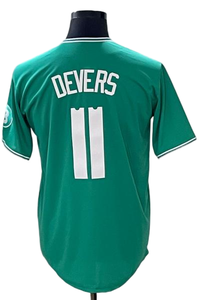 Nuova Maglia da Baseball della Città di Boston 2025, Taglie Forti, Maglia Verde da Gioco 16 Jarren Duran 34 David Ortiz 11 Rafael Devers 2 Alex Bregman - Product Image 5