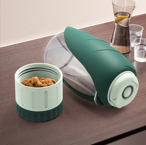 Nuovo Design Bottiglia d'Acqua Portatile per Cani con Contenitore per Cibo, in Gomma e PP di Alta Qualità per Passeggiate all'Aperto - Product Image 2