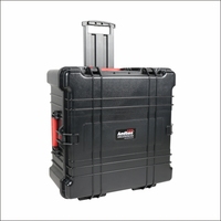 Valise trolley en plastique ABS rigide, étanche IP67, protection d'équipement, rangement multifonctionnel avec mousse personnalisée