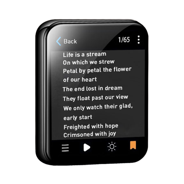 BENJIE 2.01 Mini MP3 Music Audio Player Touch Screen 32GB Card Camera Function USB FM Radio Voice Recorder-Button Operation WAV