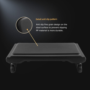 Tabouret <span class=keywords><strong>de</strong></span> mécanicien <span class=keywords><strong>automobile</strong></span> robuste SPTA PT161 avec coussin en caoutchouc souple, roues à frein, tiroirs <span class=keywords><strong>de</strong></span> rangement - 48x28.5x35cm pour <span class=keywords><strong>garage</strong></span> - Product Image 5