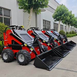 무료 배송 미니 스키드 로더, 조경 및 수목 관리를 위한 스탠드온 디젤 미니 스키드 스티어 크롤러 로더 - Product Image 3