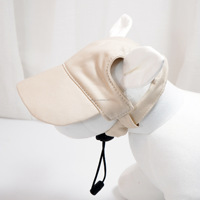 Casquette en toile pour chien Petsign, casquette de baseball en coton pour animaux de compagnie, chapeau de soleil pour chien, casquette à visière réglable avec trou pour les oreilles, chapeau de mode pour chat d'extérieur, accessoires pour animaux de compagnie