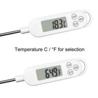 Termometer makanan barbeku, pengukur suhu digital makanan dapur, memasak daging mudah penyimpanan