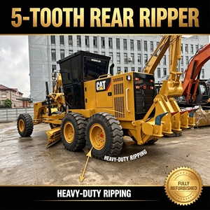 รถเกรดเดอร์มือสอง CAT 140H 185 แรงม้า VHP พร้อมริปเปอร์หลัง ใบมีด 12 ฟุต รถเกรดเดอร์ Caterpillar 140H สำหรับขาย - Product Image 2