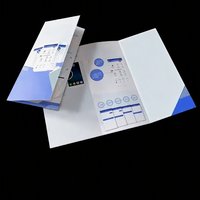 Impresión Offset a Todo Color Comercial, Folleto de Introducción Empresarial Multidoblado