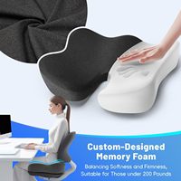 Coussin de siège de bureau pour assise prolongée, soulagement des hémorroïdes, post-chirurgie, blessures au coccyx, femmes enceintes, soutien lombaire décompression