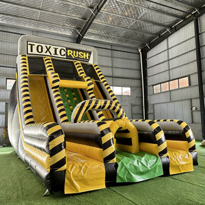 Parcours d'obstacles gonflable extérieur, <span class=keywords><strong>château</strong></span> gonflable, équipement de parc de trampolines en PVC commercial pour aire de jeux publique - Product Image 6