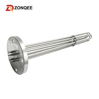 Calentador de Inmersión de Acero Inoxidable con Conexión Roscada de 240V 3KW 6KW, 1-1/4" 1-1/2" para Calderas Industriales de Calentamiento de Agua