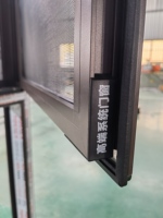 Ventanas de Doble Acristalamiento con Aislamiento Acústico de Alto Rendimiento, Marcos de Aluminio Resistentes a la Corrosión, Ventanas Abatibles de Aleación de Aluminio, Venta al Por Mayor