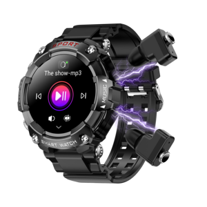スマートウォッチイヤホン1.52インチIPSスクリーン磁気充電ローカル音楽アンサーコール機能IP67 - Product Image 1