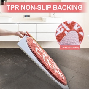 <span class=keywords><strong>Ensemble</strong></span> <span class=keywords><strong>de</strong></span> <span class=keywords><strong>tapis</strong></span> <span class=keywords><strong>de</strong></span> salle <span class=keywords><strong>de</strong></span> bain <span class=keywords><strong>et</strong></span> <span class=keywords><strong>rideau</strong></span> <span class=keywords><strong>de</strong></span> <span class=keywords><strong>douche</strong></span> 100% imperméable en microfibre, design pêche rose luxueux <span class=keywords><strong>et</strong></span> mignon - Product Image 3