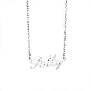Collana con firma scritta <span class=keywords><strong>a</strong></span> mano con <span class=keywords><strong>nome</strong></span> personalizzato in acciaio inossidabile - Product Image 5