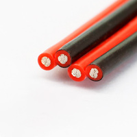 Cable de Silicona Paralelo de 2 Núcleos Rojo y Negro 14awg 16awg 18awg 20awg 22awg 24awg 26awg 28awg para Energía Solar