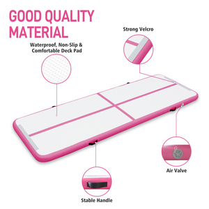 ODM Pink Inflatable Air Mat Consistent Rebound <strong>Gymnastics</strong> Air Track for Repeated Skill Training - Product Image 5