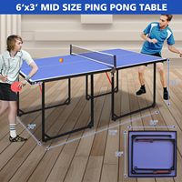 Table de ping-pong pliable en acier et MDF 2026, épaisseur 12 mm, 23 kg, moderne, mobile, pour entraînement familial intérieur/extérieur