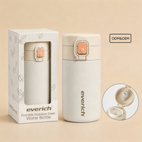 Bouteille d'eau portable 300 ml très vendue avec accessoires et couleur personnalisés pour le camping et les cadeaux
