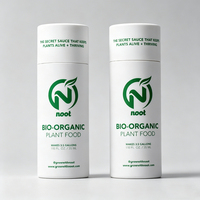 Boîte d'emballage cylindrique ronde blanche personnalisée avec logo biodégradable, flacon compte-gouttes pour huile essentielle, tube en papier kraft