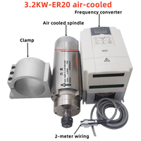 Kit de moteur de broche électromécanique pour gravure 800W 1.5/2.2/5.5KW, moteur sans balais haute vitesse, kit de broche CNC