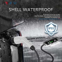 Meilleur prix, chargeur EV portable 13A 3kW, type 2, prise britannique 3 broches, charge intelligente de véhicules électriques avec écran, état neuf, étanche IP65