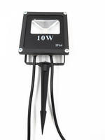 Projecteur LED intelligent étanche IP66 contrôlé par WS2811, 10W, construction métallique, 3500K blanc chaud, dimmable pour éclairage de jardin