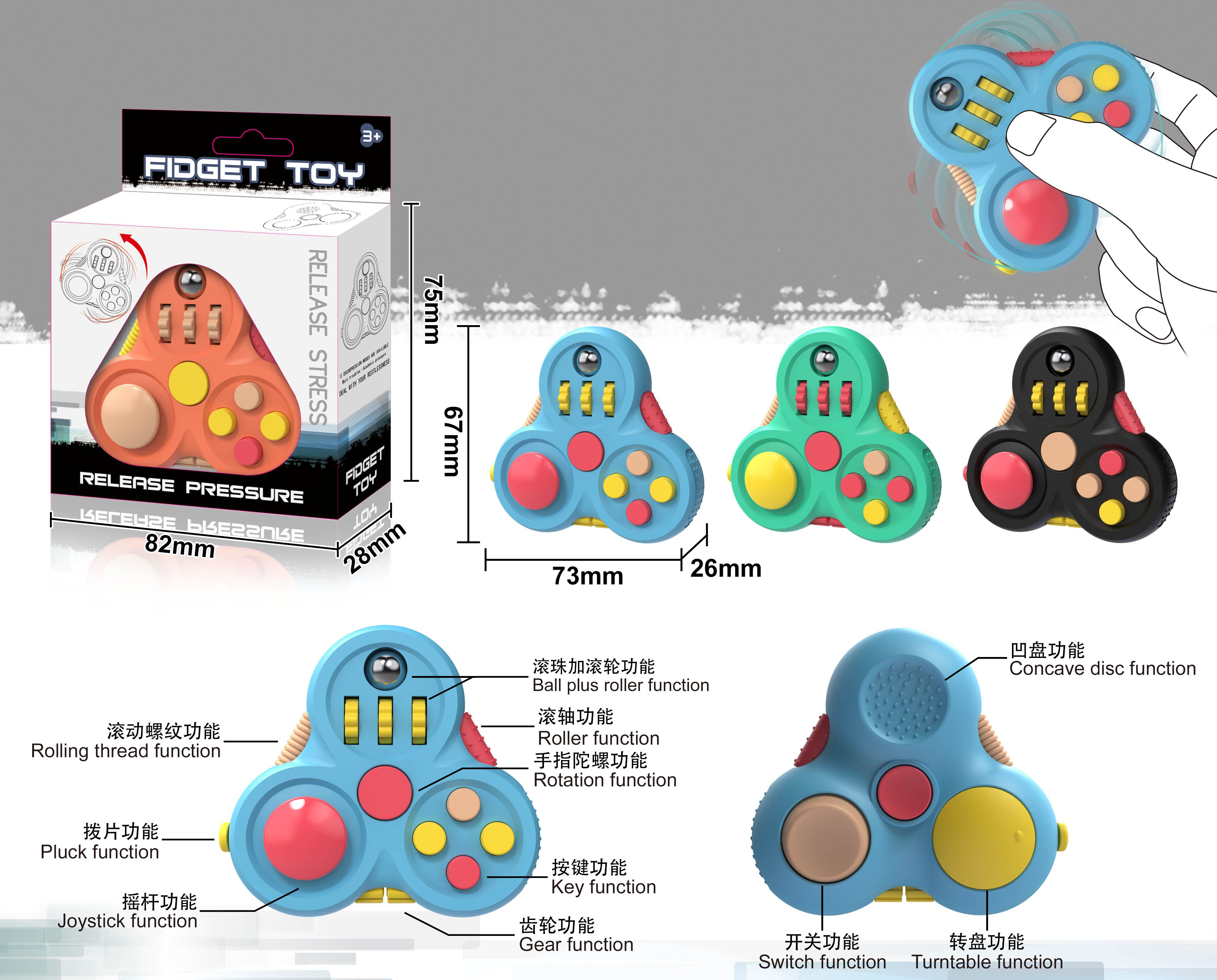 Jujihuada — toupie à doigts pour enfants, jouet en plastique, nouveau Design, sensoriel, vente en gros, 2022
