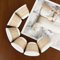 Vente en gros de tasses à café personnalisées du Moyen-Orient, en céramique de luxe, en porcelaine, petits ensembles de tasses à thé, tasses Cawa, arabes
