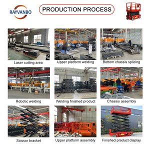 Elevador hidráulico eléctrico de alta calidad Nueva condición 4m 8m 10m 12m 14m 16m Elevador de tijera autopropulsado para hoteles Material de acero - Product Image 4