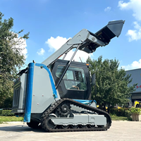Mini-chargeuse compacte de fabrication du Shandong avec attache de 300 kg, chargeuse frontale